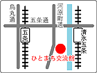 京都五条駅周辺ひとまち交流館のちず